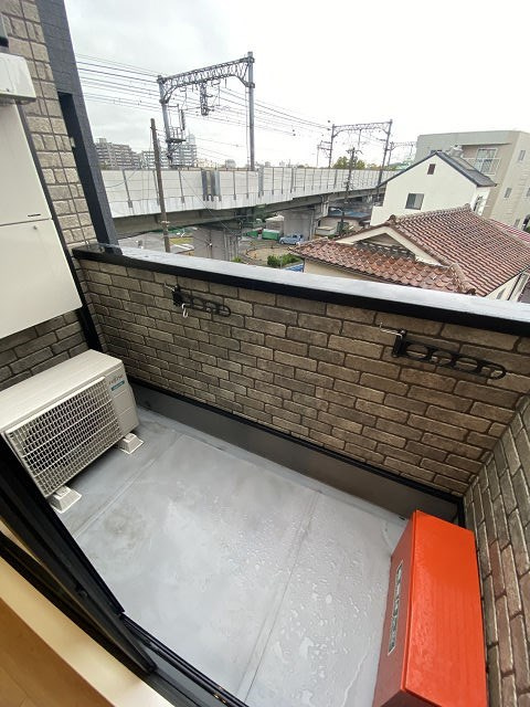 エリシオン大物町のバルコニー