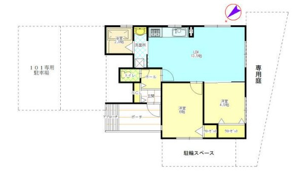 夏苅ハウスの間取り