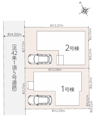 グラファーレ船橋市咲が丘１丁目２５期の区画図