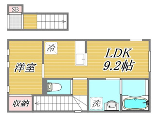 【間取り】 | サニーサイド | 間取りです。