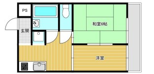 プリンスヴィラ東住吉の間取り