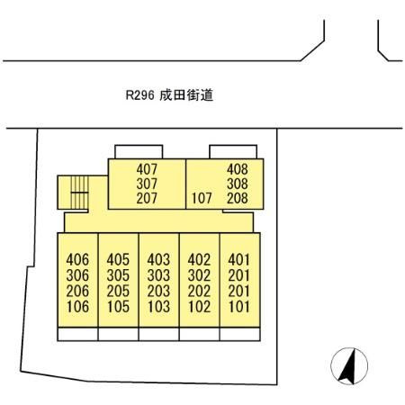 クレストガーデン津田沼の区画図