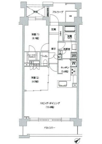 文京グリーンコートテラスの間取り