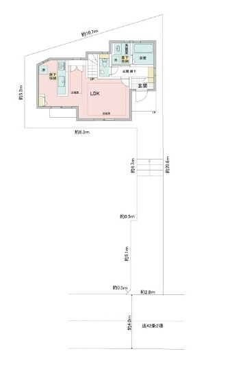 板橋区赤塚４丁目戸建の区画図