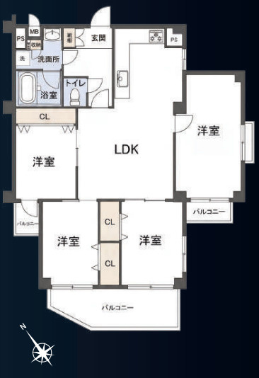 藤和駒場コープの間取り