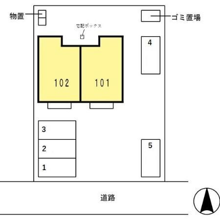 ブライダルハイツ駅南の区画図