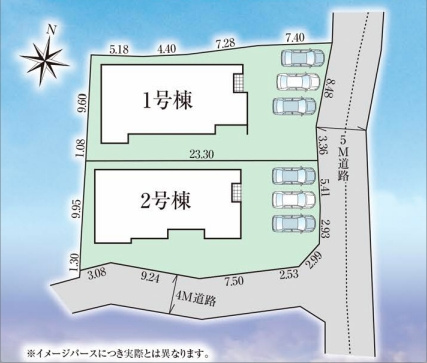 【区画図】 | 狭山市下奥富4期　全2棟　1号棟 | 1号棟