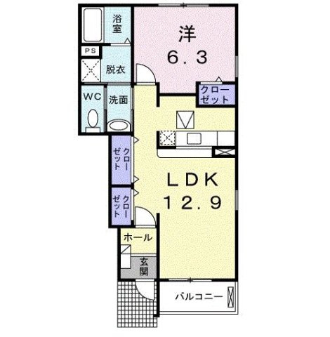 グレイスＫＳ　Ⅱの間取り