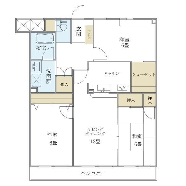 ヴィラ経堂の間取り