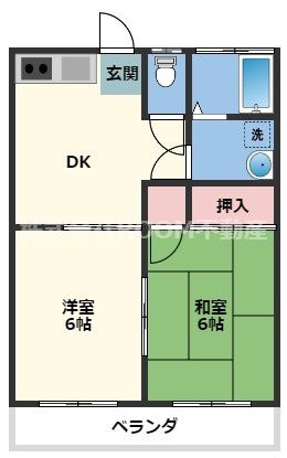 祝吉コーポレーションの間取り