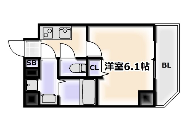 【間取り】 | グランパシフィック今宮