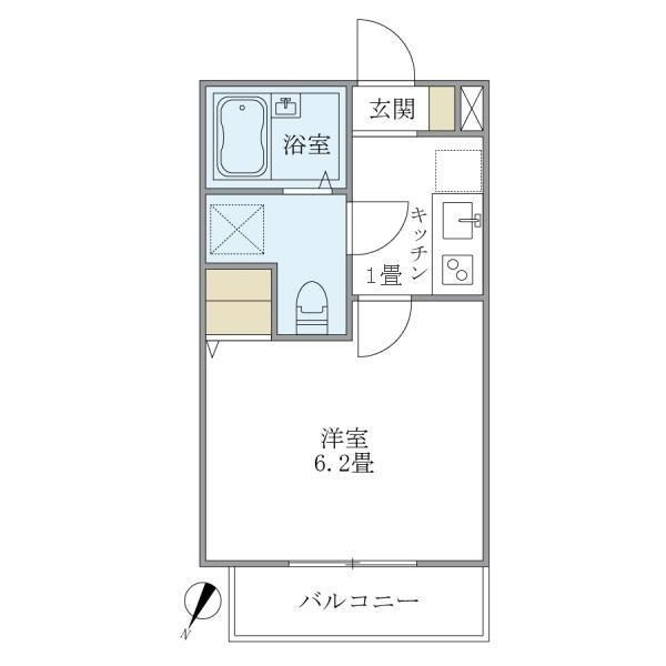 ミニョン若林の間取り