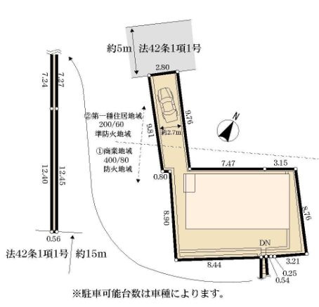 中央区上溝3丁目新築戸建て　6期の区画図|区画図「中央区上溝3丁目新築戸建て　6期」