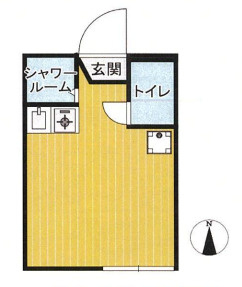 中野区中野６丁目のアパートの間取り