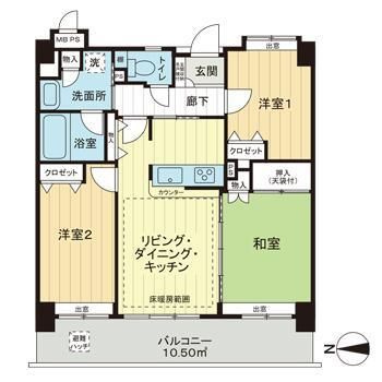 ライオンズプラザ鶯谷の間取り