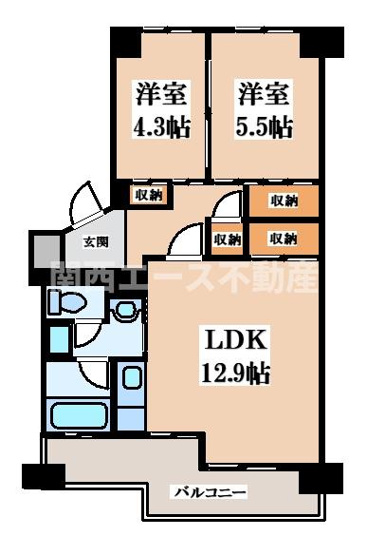 【間取り】 | 千里山田西団地
