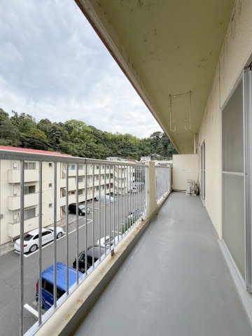 広島市西区己斐西町の賃貸マンションのバルコニー