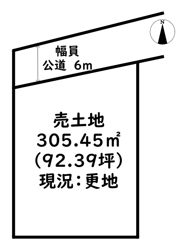 たつの市龍野町中村/売土地の土地図