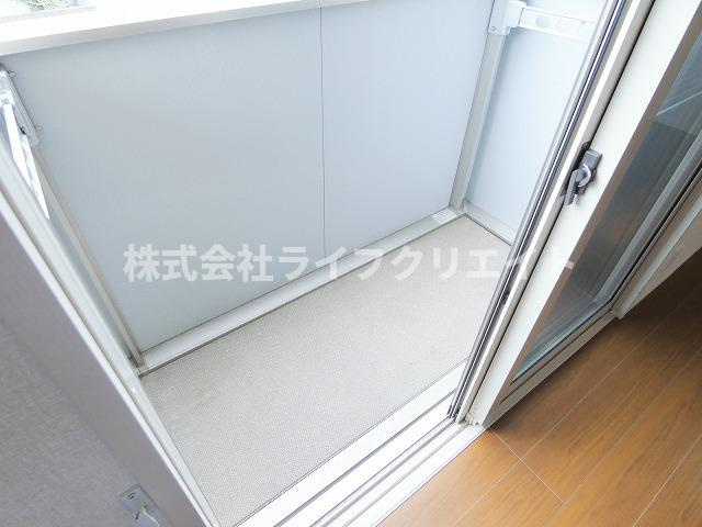 セジュール日野本町のバルコニー