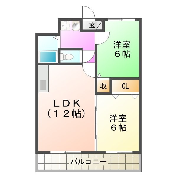 リトモ南熊本の間取り