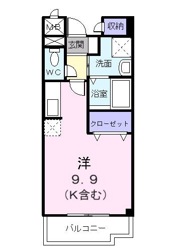 フロリーレン・セキの間取り|間取りです。
