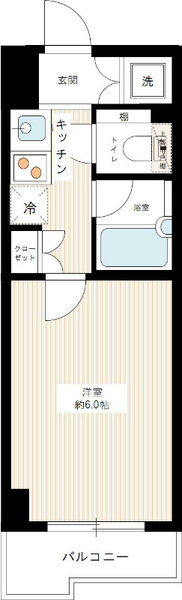 練馬区豊玉中２丁目の賃貸マンションの間取り
