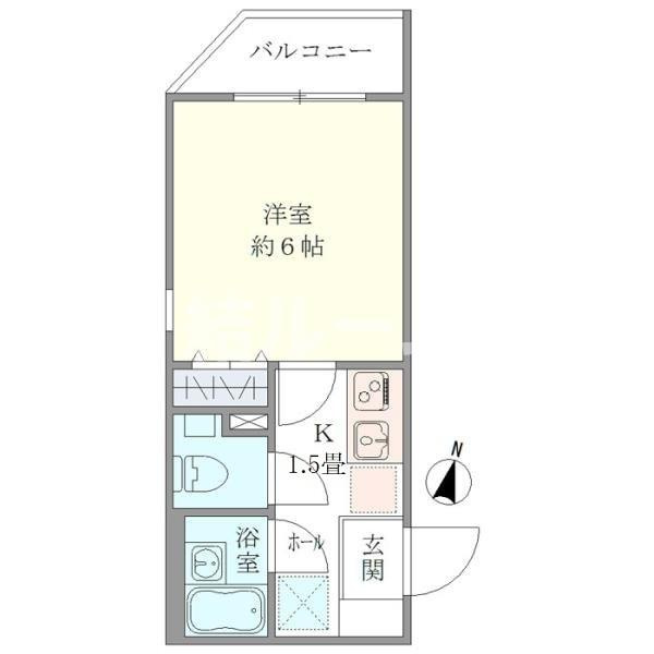 板橋区栄町の賃貸マンションの間取り