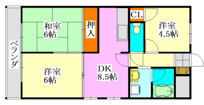 【間取り】 | ライトコア前原