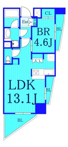 スタジオデン横濱吉野町ツーの間取り|1LDKの使いやすい間取りです！！