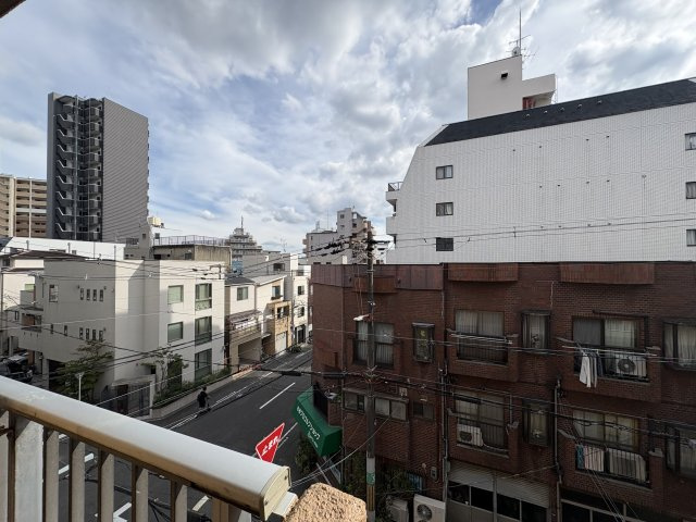 天王寺東ハイツのバルコニー