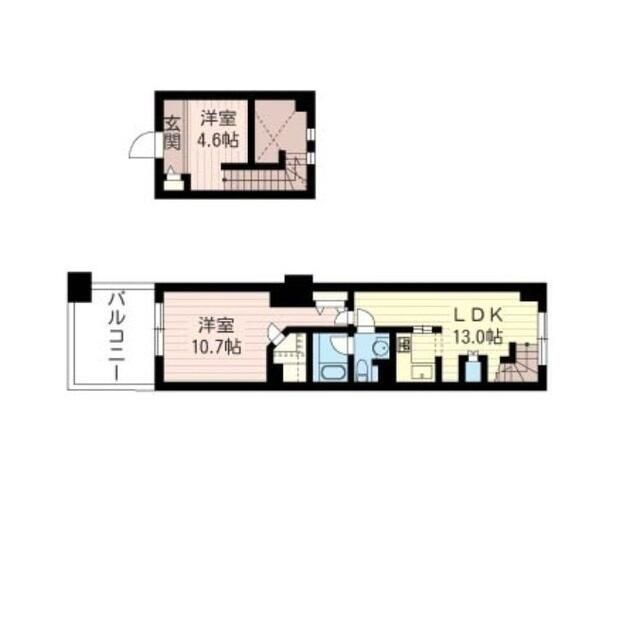 レジデンスシャルマン月島の間取り