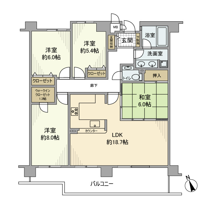グランドステージ糀谷の間取り|間取り