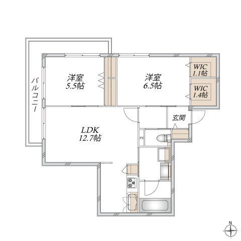 （仮称）桜台２丁目メゾンの間取り