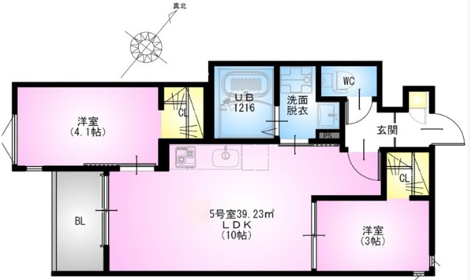 柏市柏６丁目のアパートの間取り