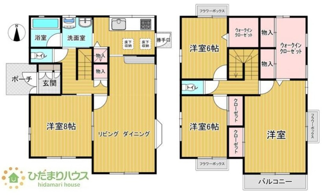 【間取り】 | 龍ケ崎市松ケ丘2丁目　中古戸建 | 一人部屋が実現できる４SLDK間取りです。将来お子様の一人部屋をお考えの方にオススメな物件。