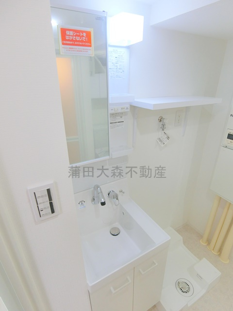 COCOCUBE武蔵新田の洗面所|洗面脱衣所　独立洗面台　洗濯機置き場