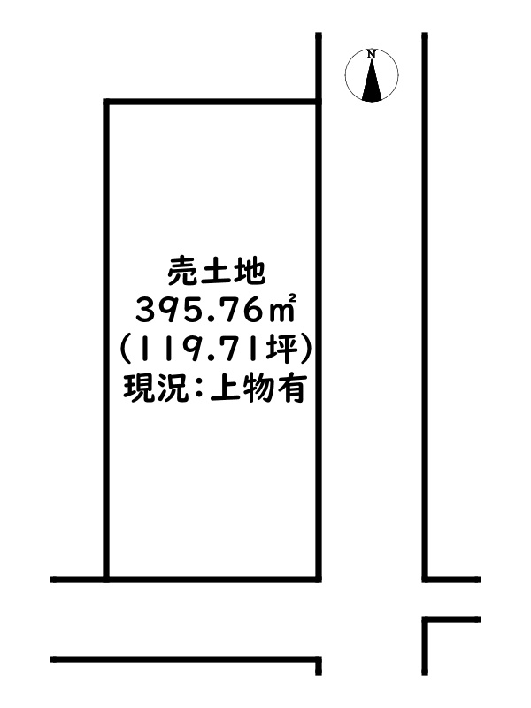 姫路市夢前町前之庄/売土地の土地図