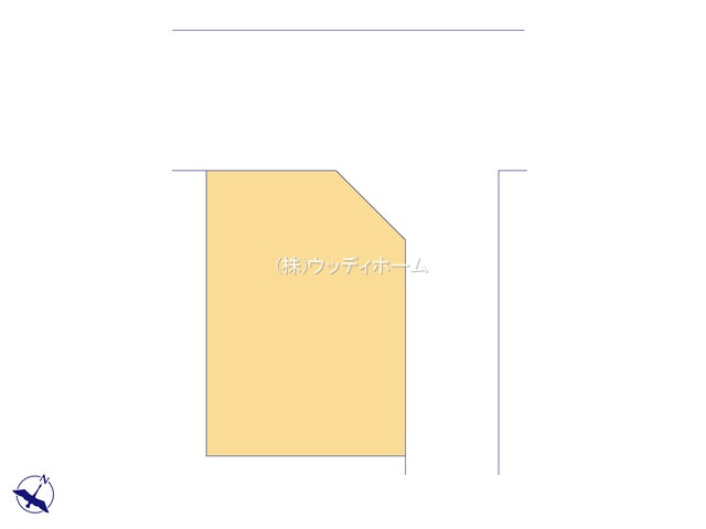 越谷市東大沢3丁目　新築一戸建ての区画図