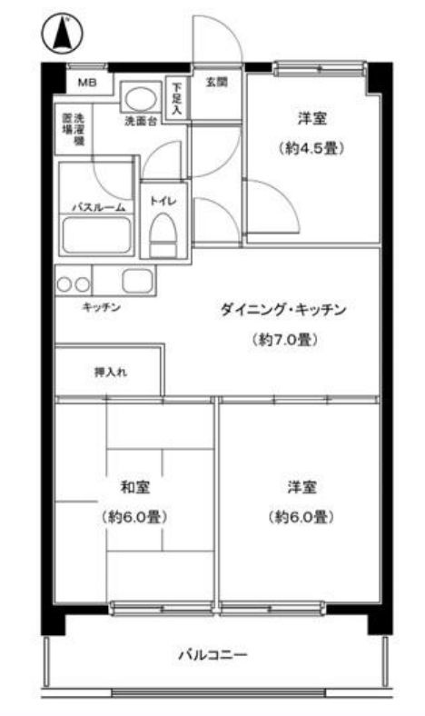 パレ・ドール西船橋の間取り