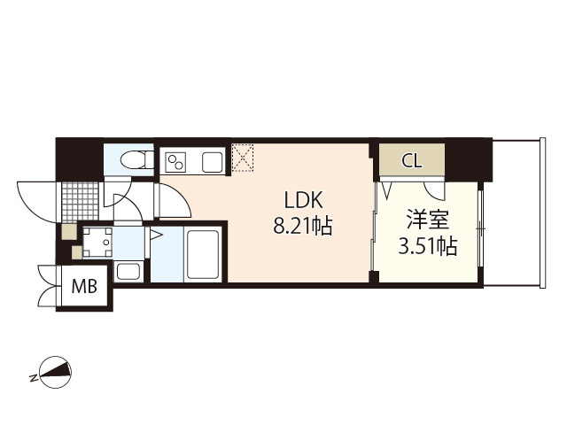 Ｓ－ＲＥＳＩＤＥＮＣＥ観音公園ａｌｏｒｉａの間取り