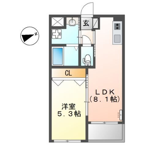 ｂｅｌｌｅ　ｖｉｅ　（ベル　ヴィー）の間取り