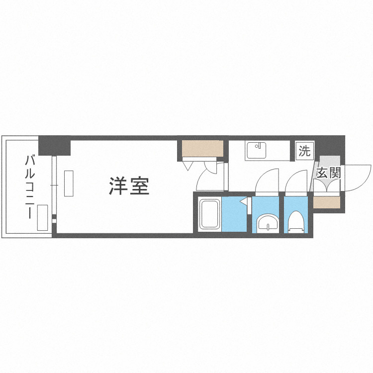プレサンス堺筋本町センティスの間取り