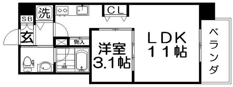 ロッカベラアパートメントの間取り