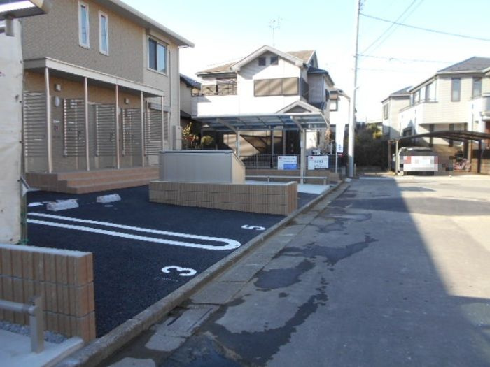 グリーンハイツの駐車場