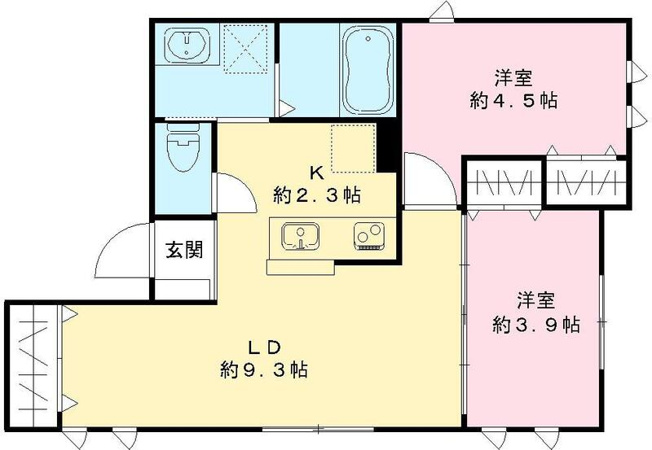 【間取り】 | パセオ　ヴィラ