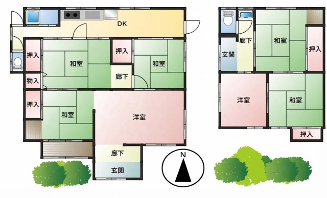 中石切町4丁目中古戸建の間取り|収益物件として家賃収入を得ることもでき、投資家の方にもオススメです！