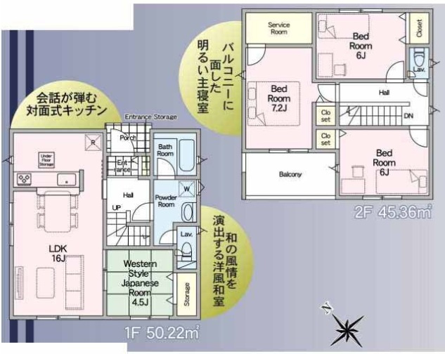 市原市古市場第９－２期の間取り