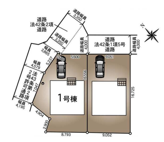 市原市古市場第９－２期の区画図