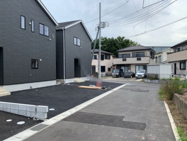 市原市古市場第９－２期の前面道路含む現地写真