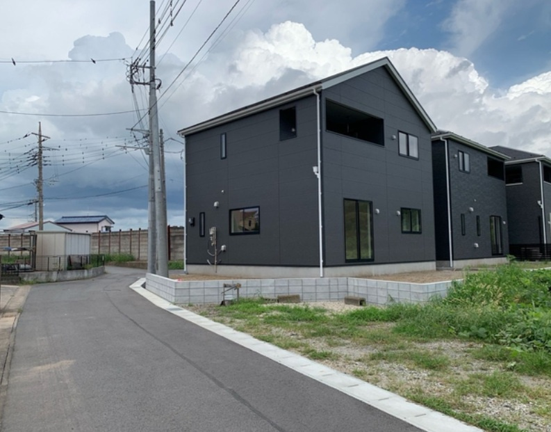 市原市古市場第９－２期の前面道路含む現地写真